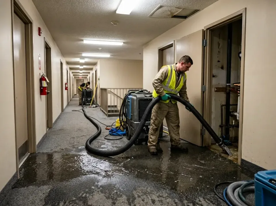 multi-unit-apartment-hallway-f-005 — frequently asked questions, Emergency Burst Pipe Water Extraction & Removal in Sweetwat…